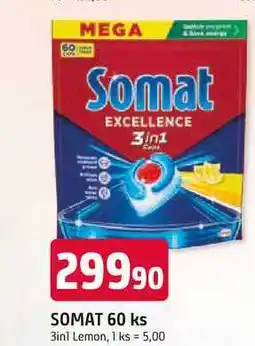 Trefa SOMAT 60 ks 3in1 Lemon nabídka