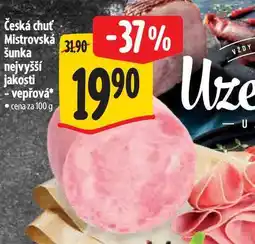 Albert Česká chuť Mistrovská šunka nejvyšší jakosti - vepřová nabídka