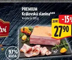 Albert PREMIUM Královská slanina nabídka