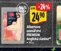 Albert Albertovo uzenářství PREMIUM Anglická slanina nabídka