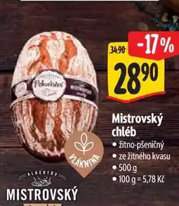 Albert Mistrovský chléb žitno-pšeničný nabídka