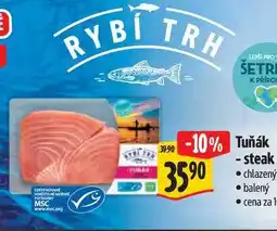 Albert Tuňák steak nabídka