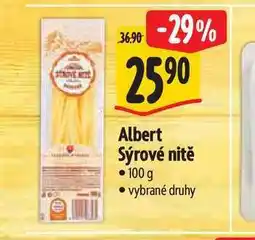 Albert Albert Sýrové nitě nabídka