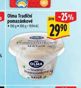 Albert Olma Tradiční pomazánkové nabídka