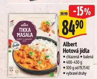 Albert Albert Hotová jídla nabídka