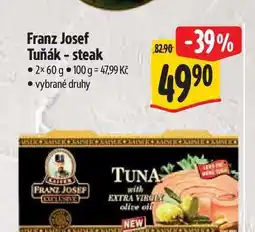 Albert Franz Josef Tuňák - steak nabídka