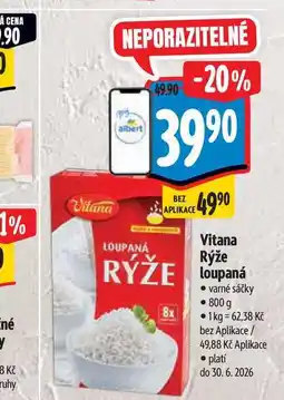 Albert Vitana Rýže RÝŽE loupaná nabídka