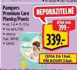Albert Pampers Plenky/Pants vel. 1-6.31-72 ks nabídka
