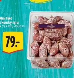 Albert Mini fuet kousky sýru nabídka