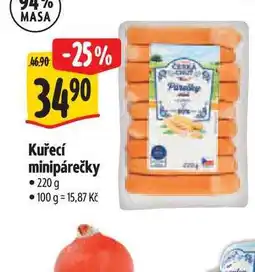 Albert Kuřecí minipárečky nabídka