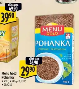 Albert Menu Gold Pohanka nabídka