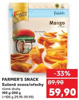 Kaufland FARMER'S SNACK Sušené ovoce/ořechy nabídka