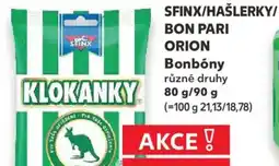 Kaufland SFINX/HAŠLERKY/ BON PARI Bonbóny nabídka