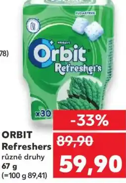 Kaufland ORBIT Refreshers nabídka