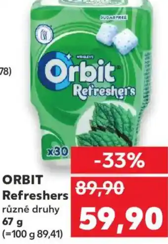 Kaufland ORBIT Refreshers nabídka