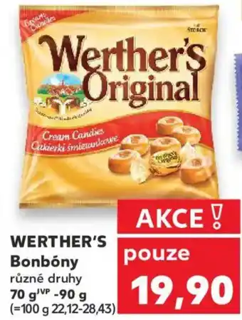 Kaufland WERTHER'S Bonbóny nabídka