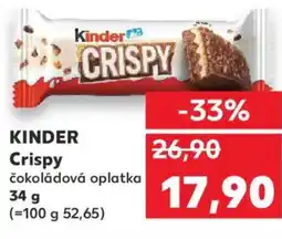 Kaufland KINDER Crispy nabídka