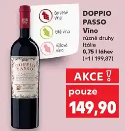 Kaufland DOPPIO PASSO Víno nabídka
