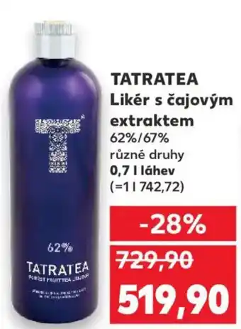 Kaufland TATRATEA Likér s čajovým extraktem nabídka