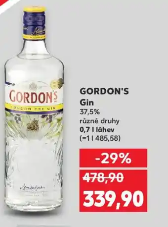 Kaufland GORDON'S Gin nabídka