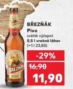 Kaufland BŘEZŇÁK Pivo nabídka