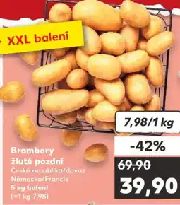 Kaufland Brambory žluté pozdní nabídka