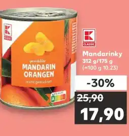 Kaufland Mandarinky nabídka