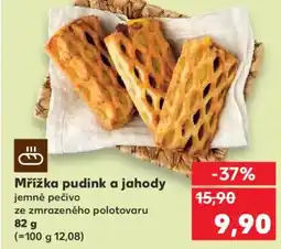 Kaufland Mřížka pudink a jahody nabídka