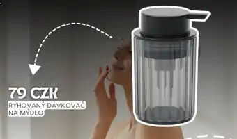 Rýhovaný dávkovač na mýdlo
