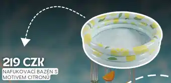 Nafukovací bazén s motivem citronů