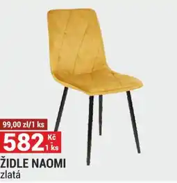Merkury Market Židle naomi zlatá nabídka