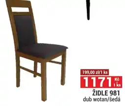 Merkury Market Židle 981 dub wotan/šedá nabídka