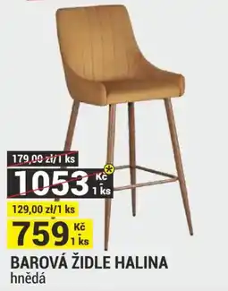 Merkury Market Barová židle halina hnědá nabídka