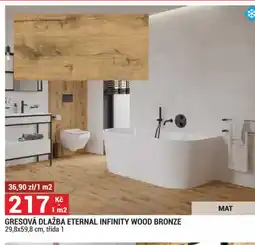 Merkury Market Gresová dlažba eternal infinity wood bronze nabídka