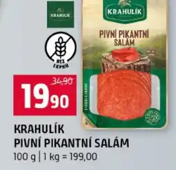 Terno Krahulík pivní pikantní salám nabídka