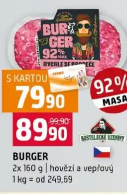 Terno Burger nabídka