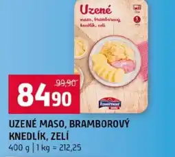 Terno Uzené maso, bramborový knedlík, zelí nabídka