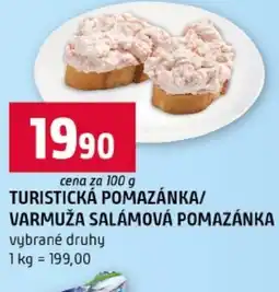 Terno Turistická pomazánka/ varmuža salámová pomazánka nabídka