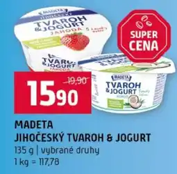 Terno Madeta jihočeský tvaroh & jogurt nabídka