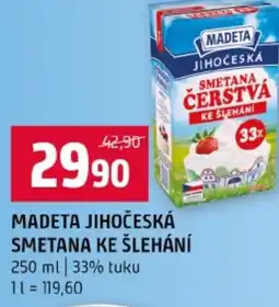 Terno Madeta jihočeská smetana ke šlehání nabídka