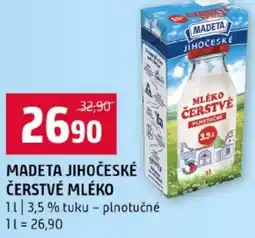 Terno Madeta jihočeské čerstvé mléko nabídka