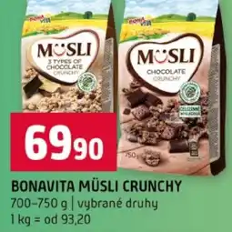 Terno Bonavita müsli crunchy nabídka