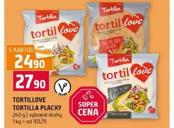 Terno Tortillove tortilla placky nabídka