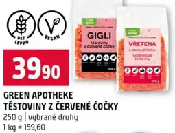 Terno Green apotheke těstoviny z červené čočky nabídka