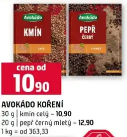 Terno Avokádo koření nabídka