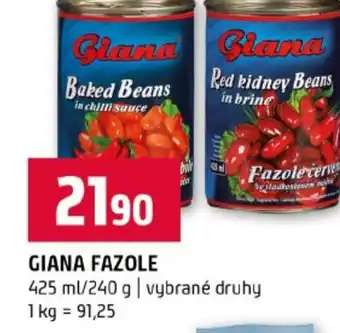 Terno Giana fazole nabídka