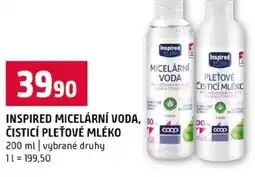 Terno Inspired micelární voda, čisticí pleťové mléko nabídka