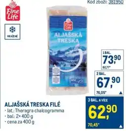 Makro Aljašská treska filé nabídka