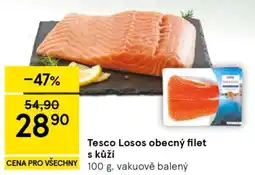Tesco Tesco Losos obecný filet s kůží nabídka