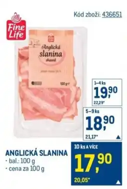 Makro Anglická slanina nabídka